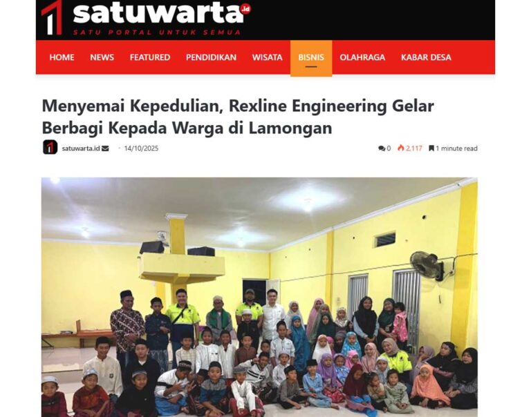 Menyemai Kepedulian, Rexline Engineering Gelar Berbagi Kepada Warga di Lamongan