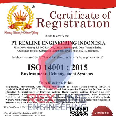 ISO Certificates REXLINE Engineering