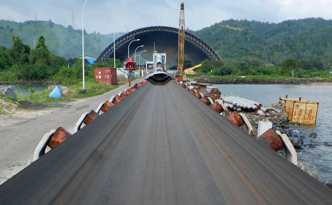 Coal Storage Shed Coal storage shed structural roof