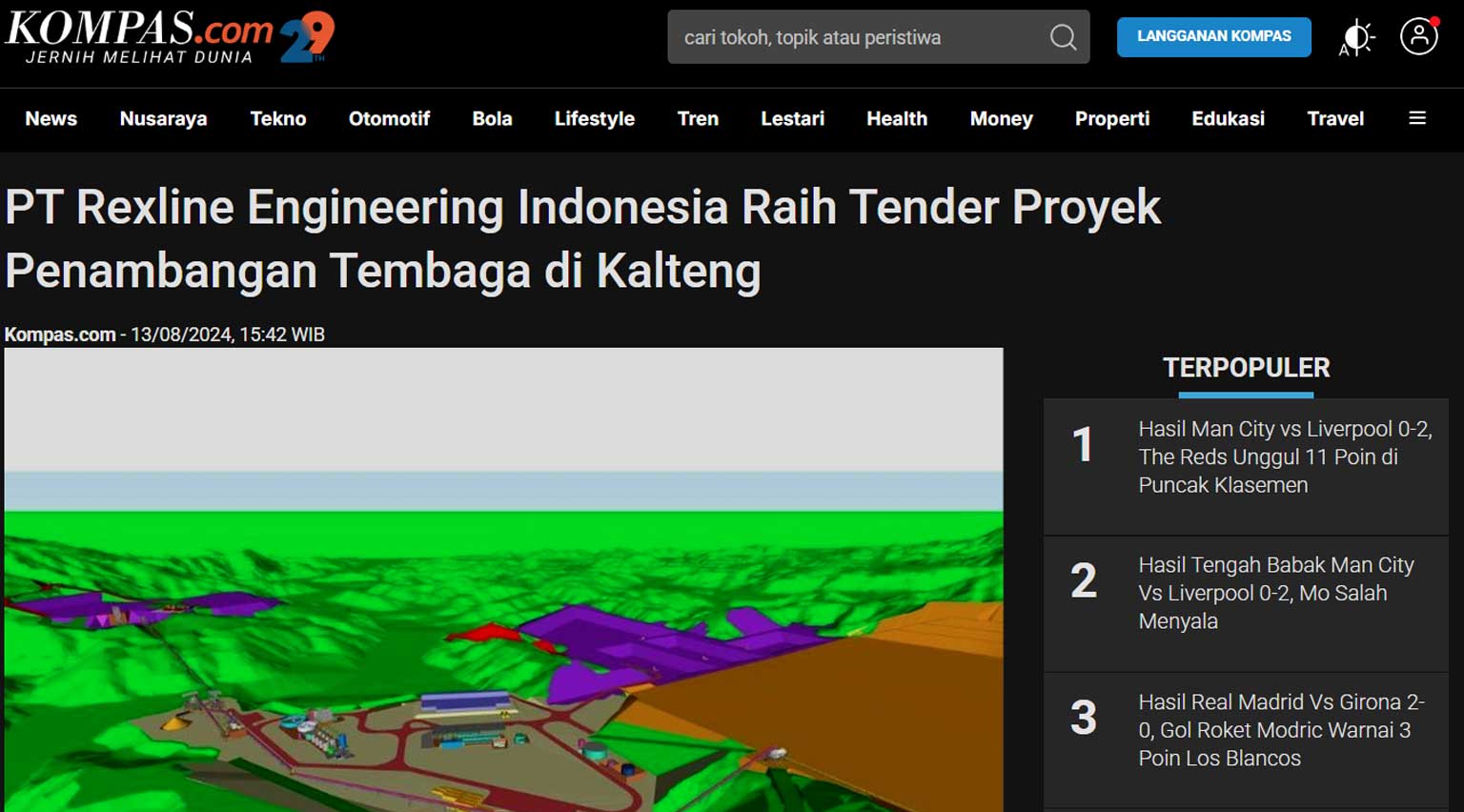 PT Rexline Engineering Indonesia Raih Tender Proyek Penambangan Tembaga Di Kalteng