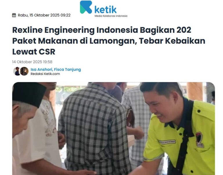 Rexline Engineering Indonesia Bagikan Paket Makanan Di Lamongan Tebar Kebaikan Lewat Csr News