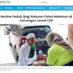 Rexline Peduli Bagi Ratusan Paket Makanan Di Lamongan Lewat Csr News
